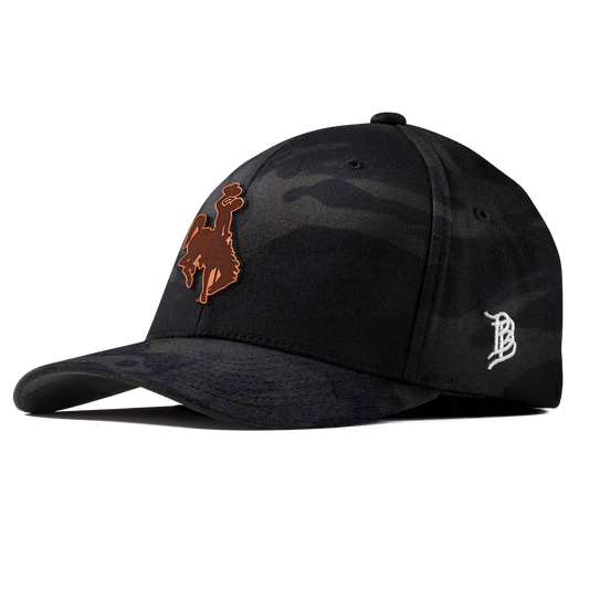 Wyoming Cowboy Fitted Dark Logo
