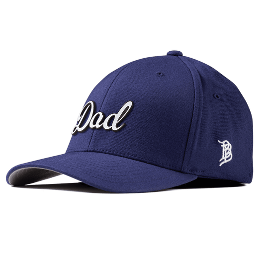 Dad Script Fitted Navy