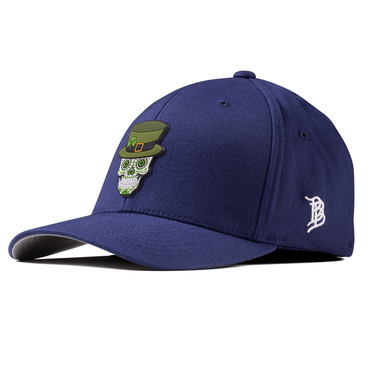 Leprechaun Skull PVC Fitted Navy