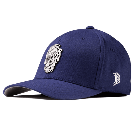 Sleep When You're Dead Skull Fitted Navy
