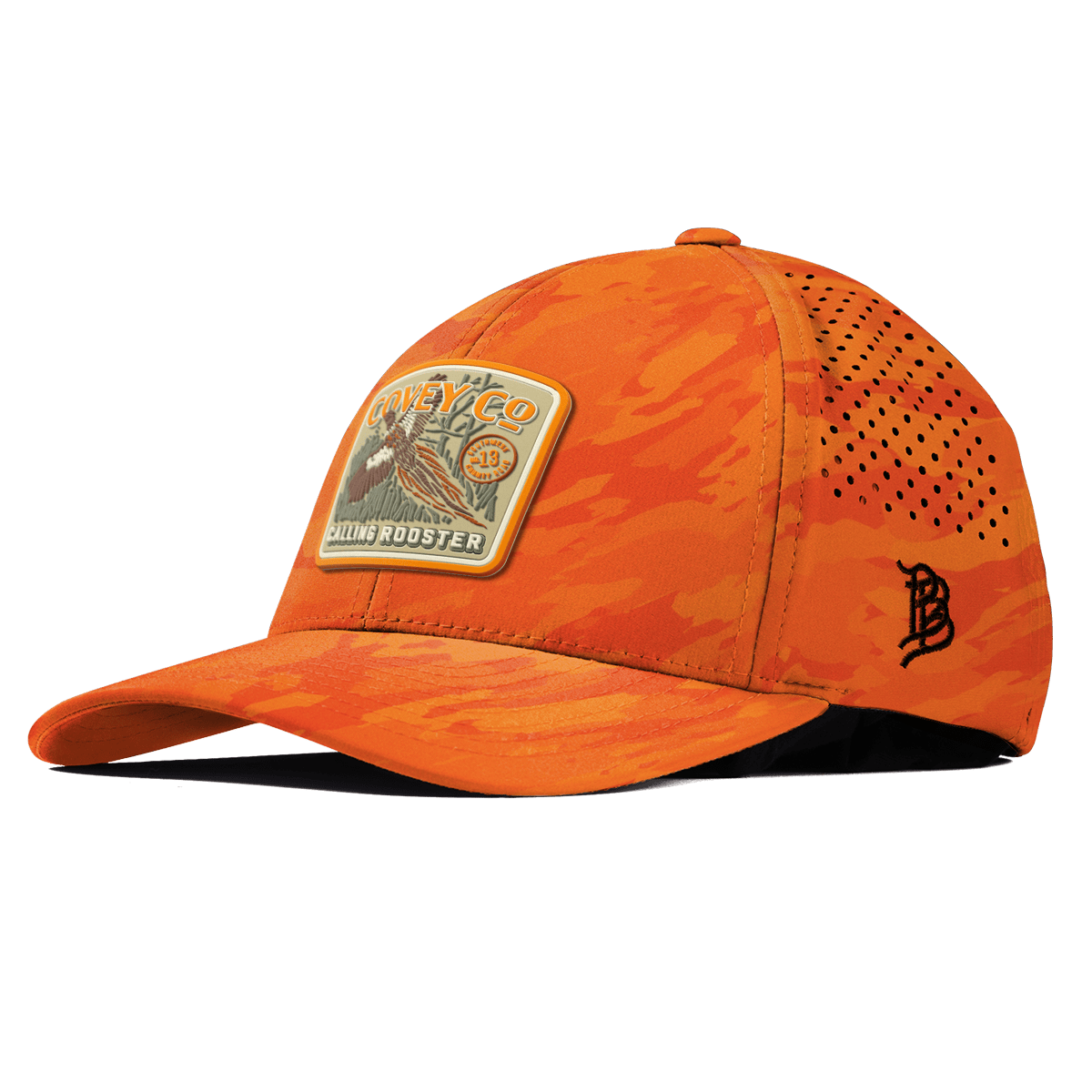 Covey Co Curved Performance Blaze Orange Camo