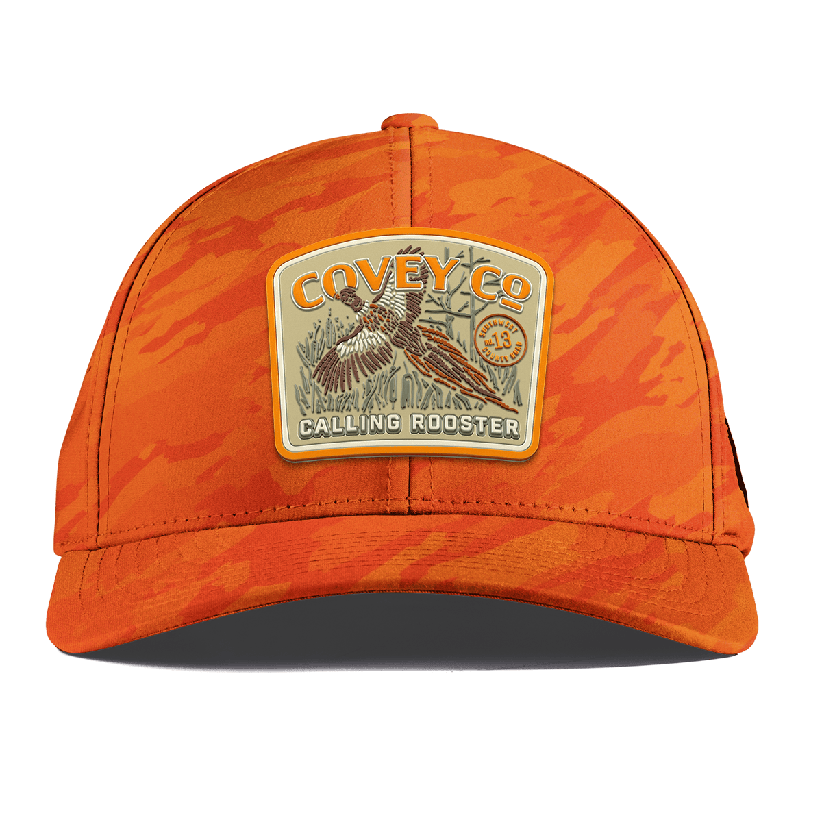 Covey Co Curved Performance Blaze Orange Camo