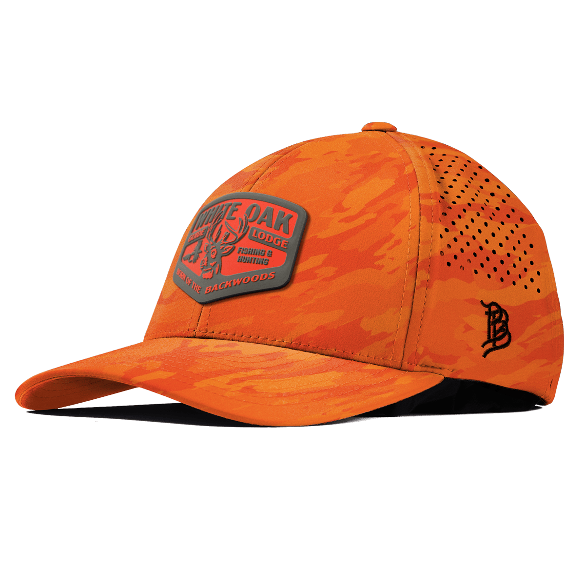 White Oak Curved Performance Blaze Orange Camo