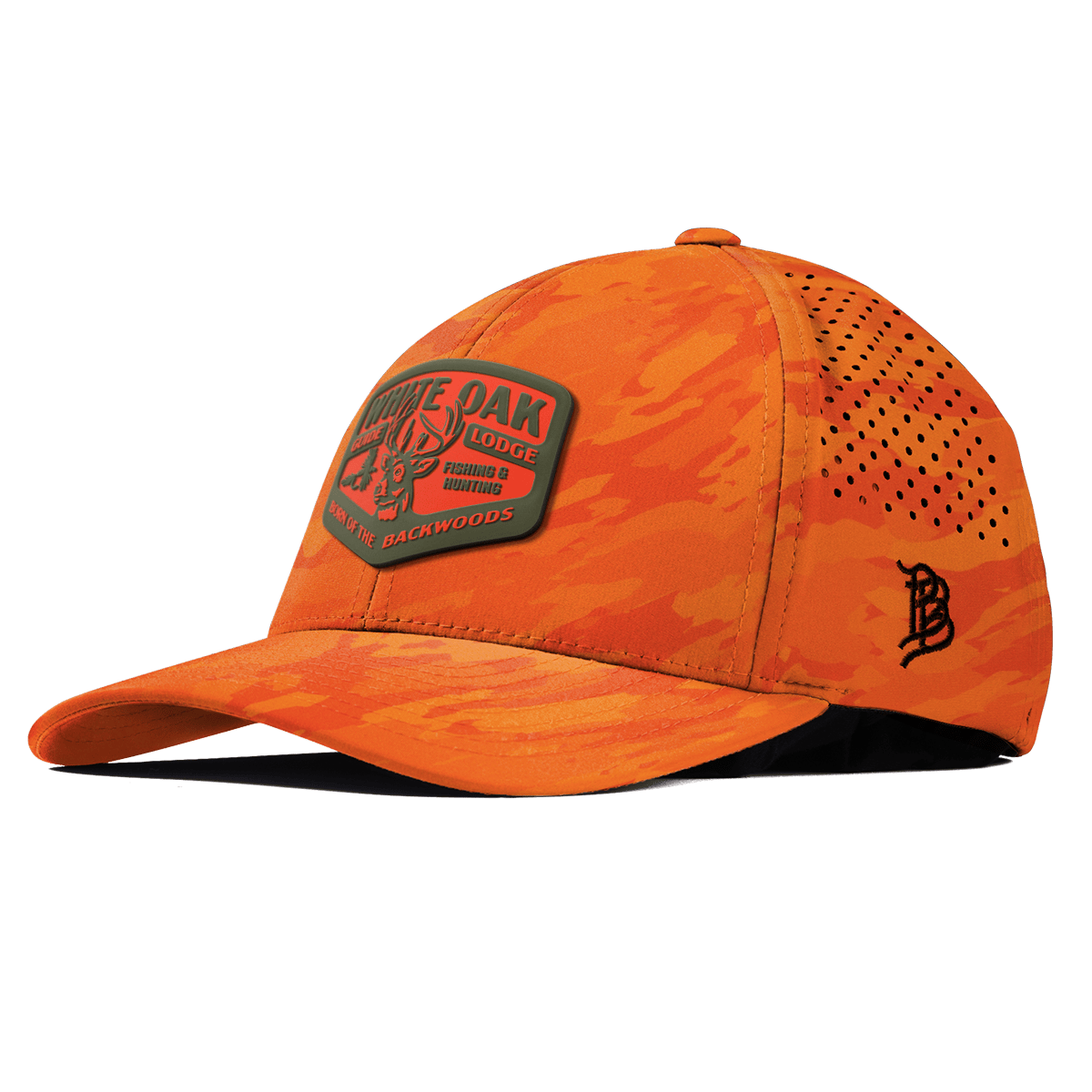 White Oak Curved Performance Blaze Orange Camo