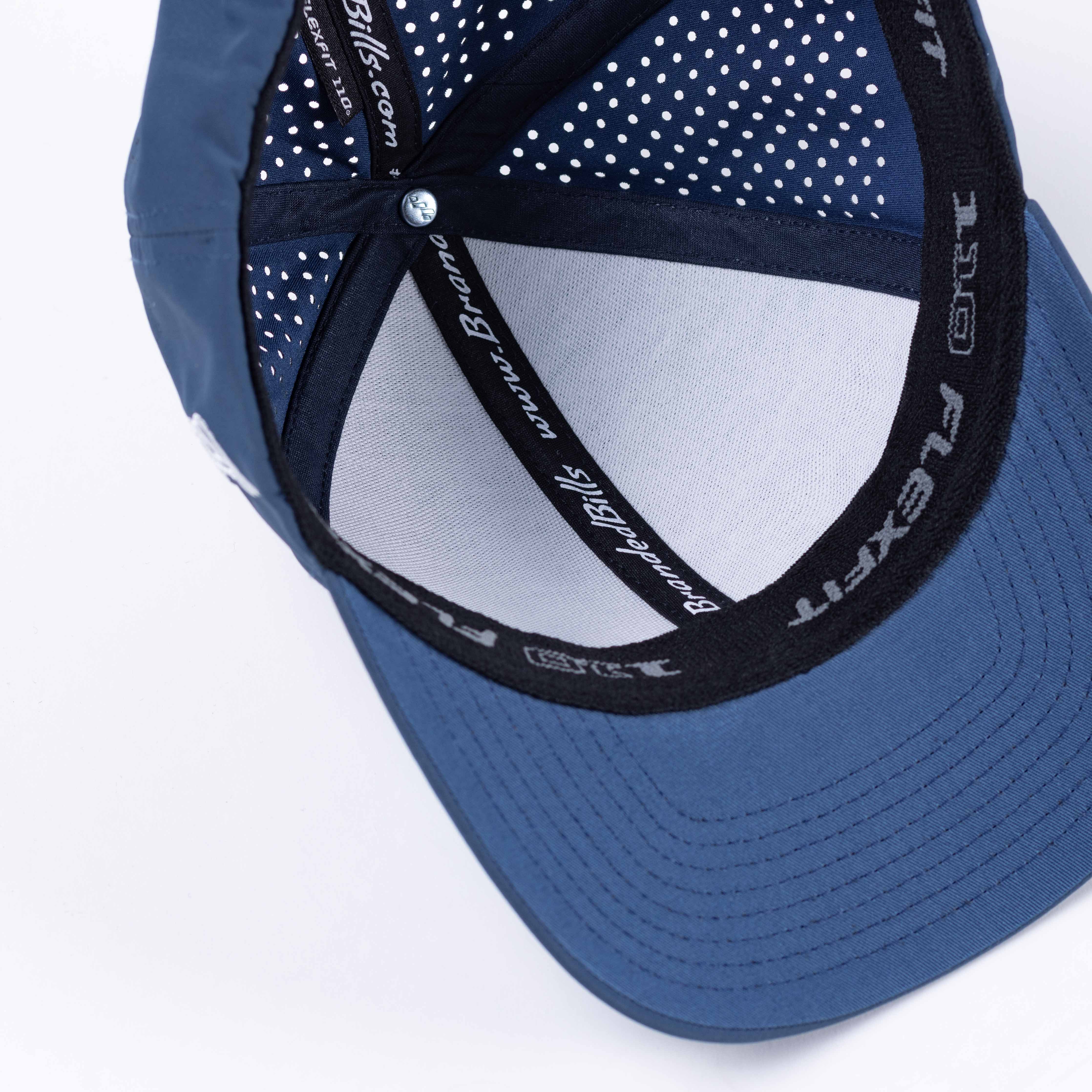 Bare Curved Performance Hat Inside Navy