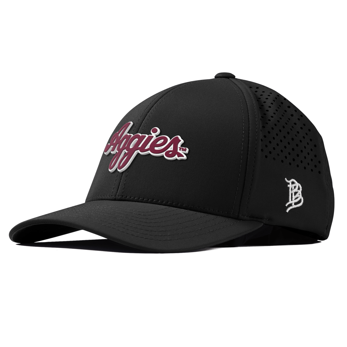 Texas A&M University "Aggies Script" Curved Performance Black