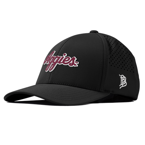 Texas A&M University "Aggies Script" Curved Performance Black