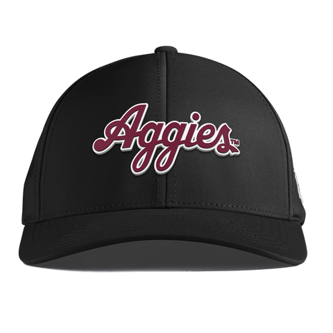 Texas A&M University "Aggies Script" Curved Performance Black