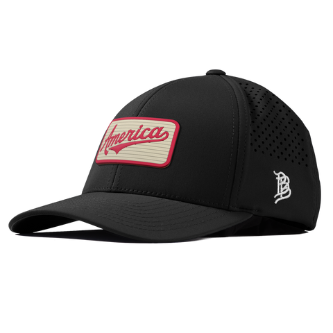 America Badge Curved Performance Black
