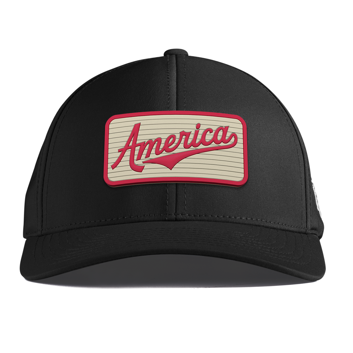America Badge Curved Performance Black