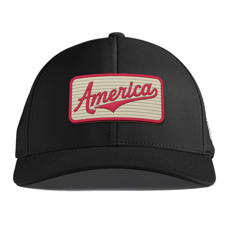 America Badge Curved Performance Black
