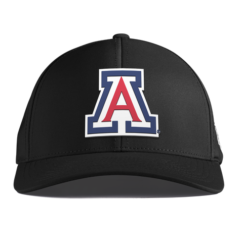 University of Arizona "Arizona Block" Curved Performance Black Gray