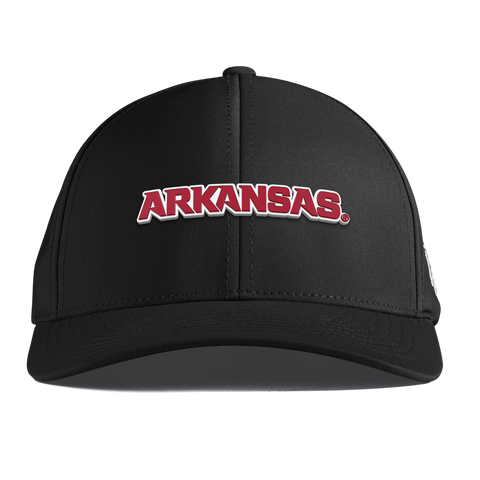 University of Arkansas "Arkansas Block" Curved Performance Black