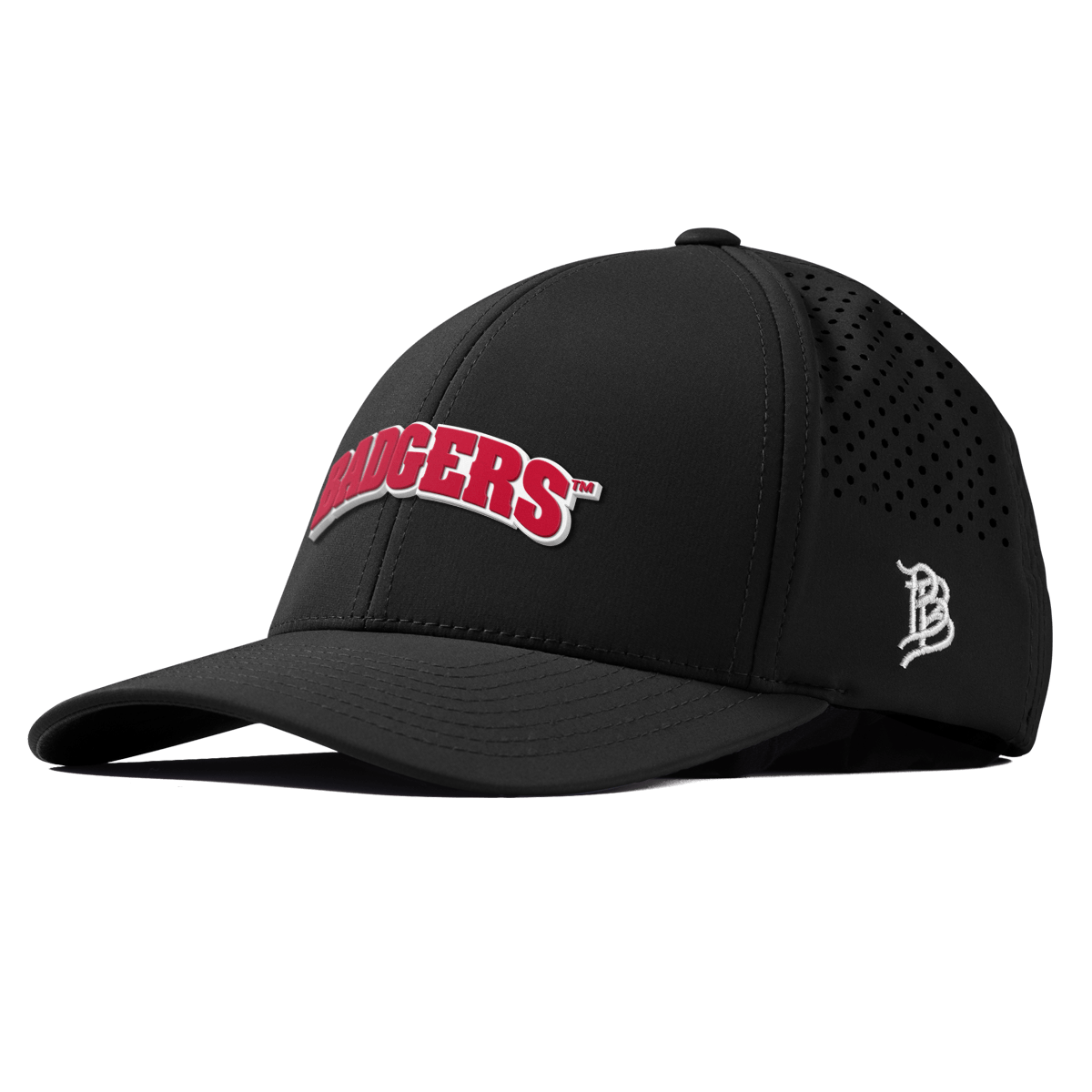 University of Wisconsin "Badgers Block" Curved Performance Black