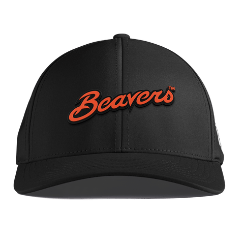Oregon State University "Beavers Script" Curved Performance Black