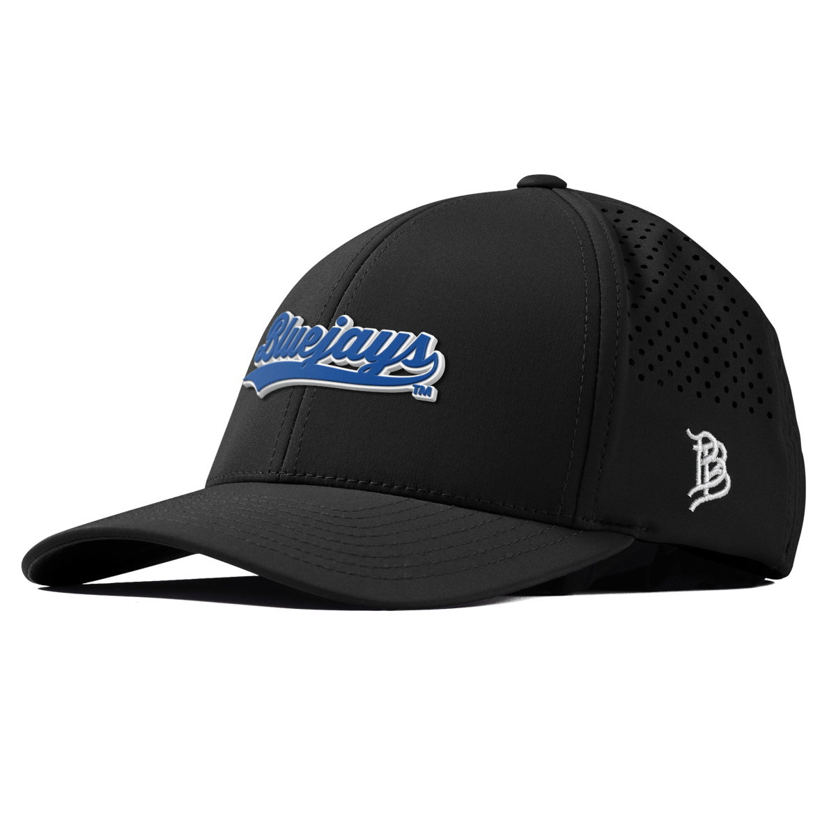 Creighton University "Bluejays Script" Curved Performance Black
