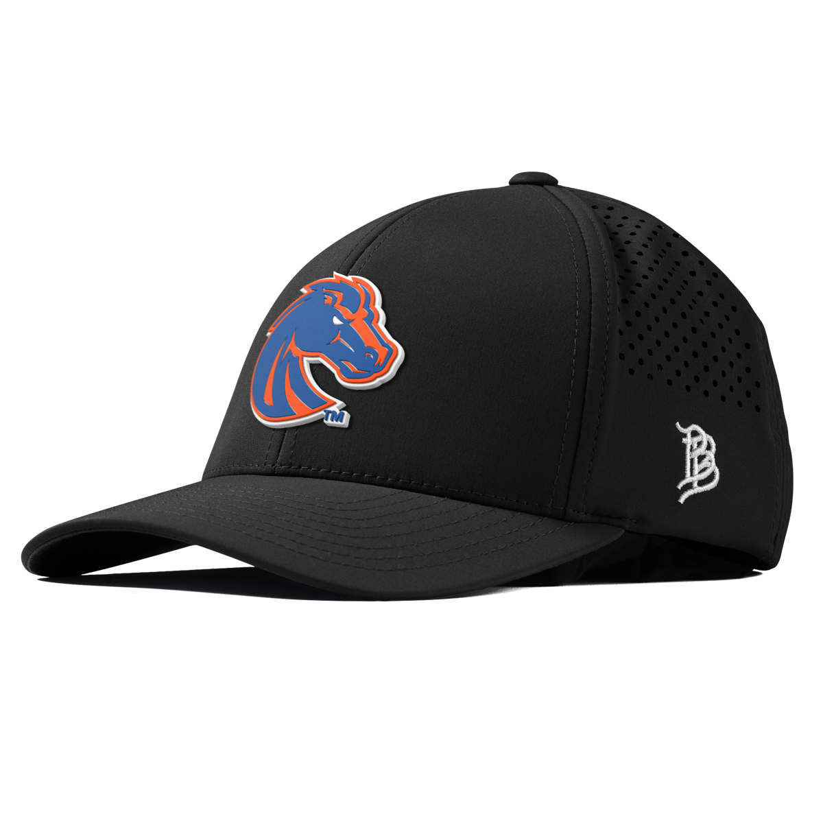 Boise State University "Boise State Broncos Orange" Curved Performance Black