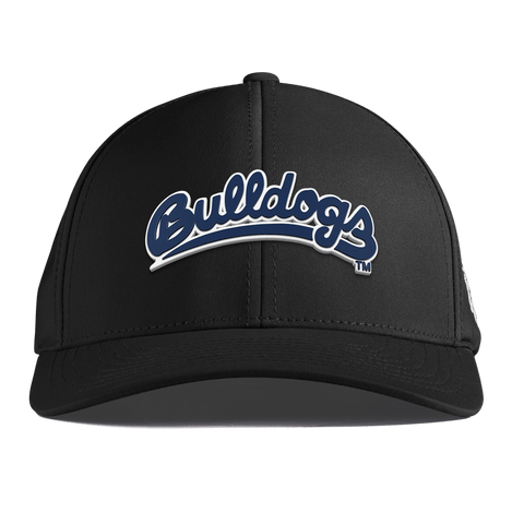 Fresno State University "Bulldogs Script Navy" Curved Performance Black