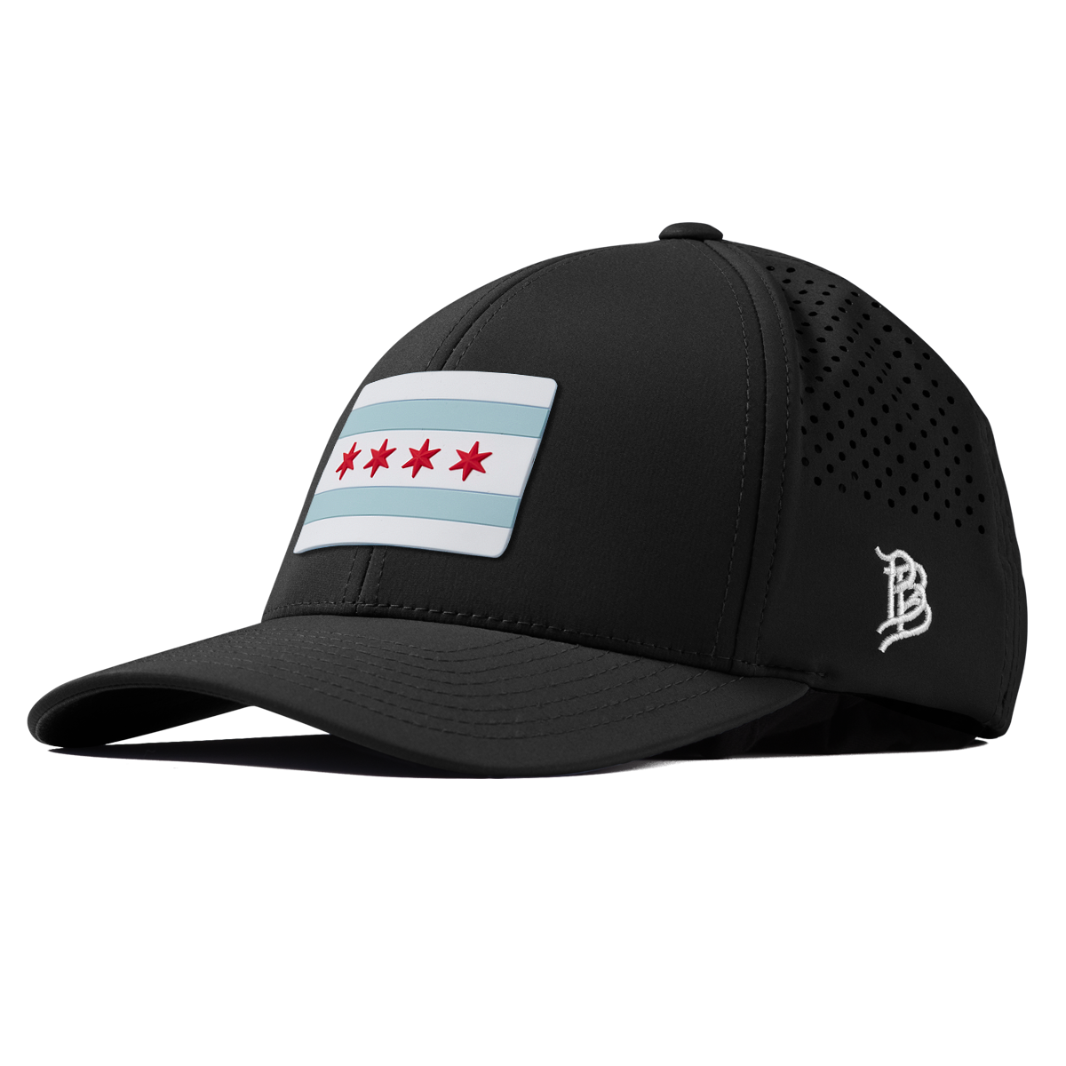 Chicago Flag Curved Performance Black