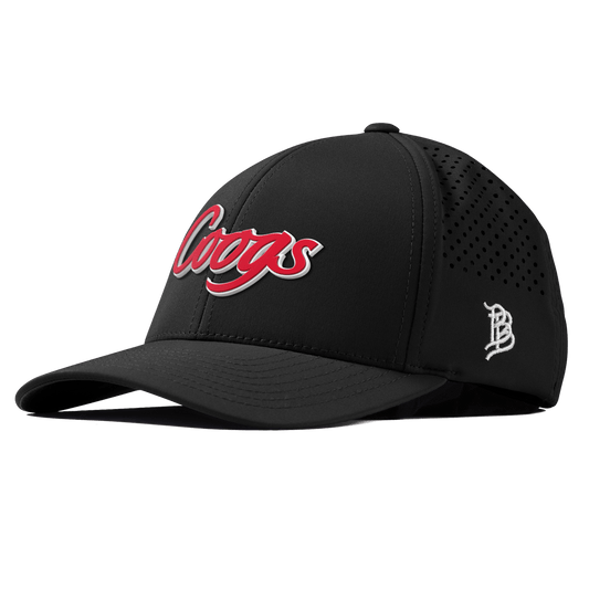 University of Houston "Coogs Script" Curved Performance Black 