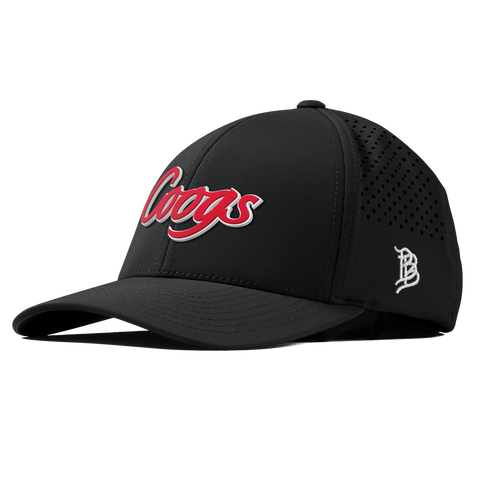 University of Houston "Coogs Script" Curved Performance Black 