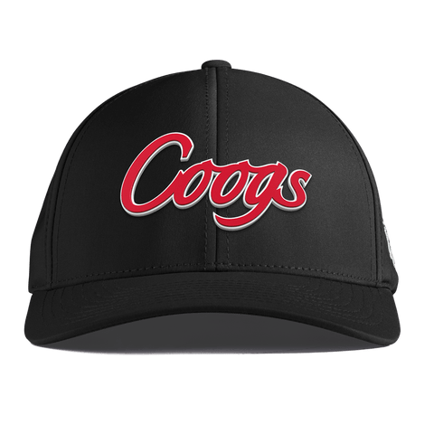 University of Houston "Coogs Script" Curved Performance Black 