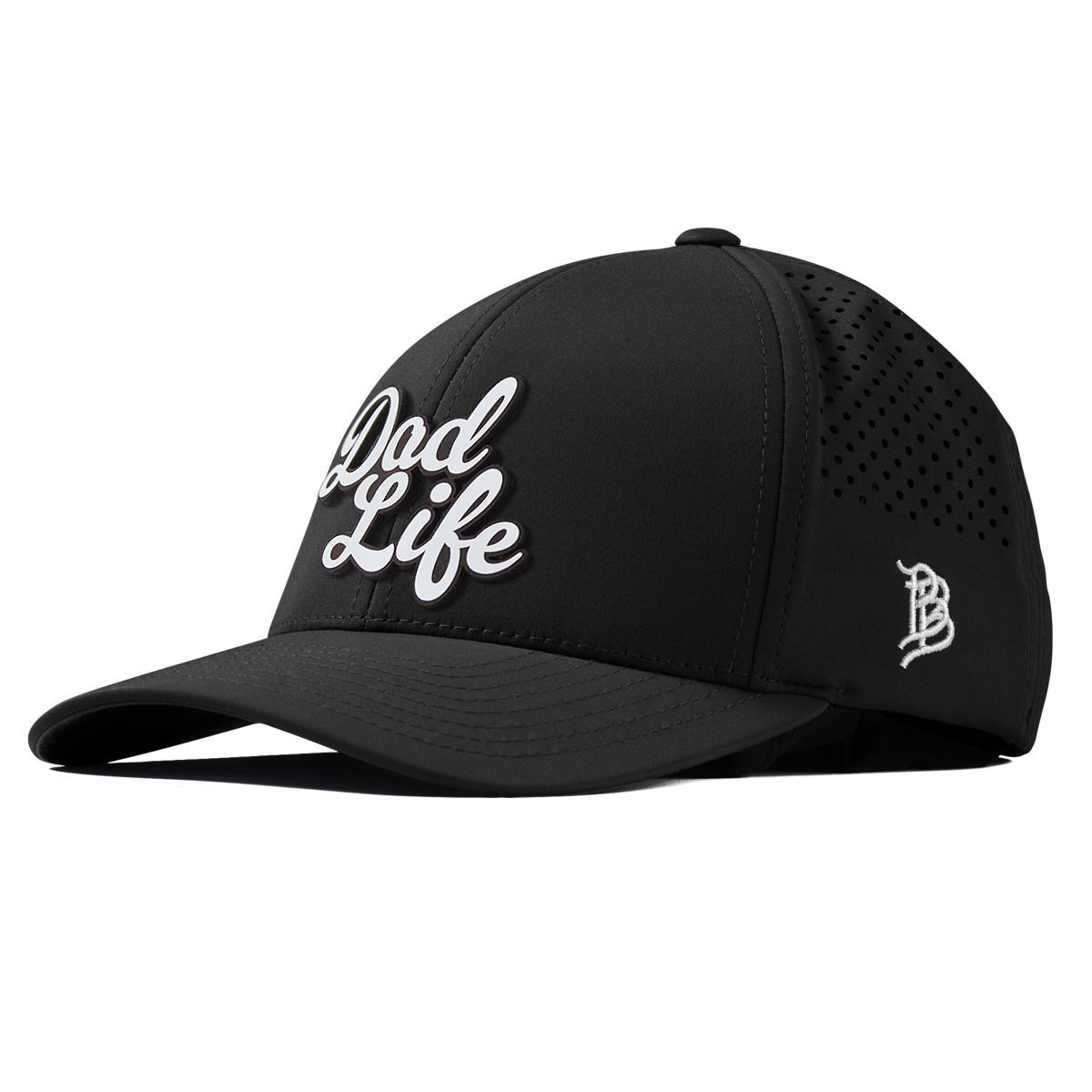 Dad Life Script Curved Performance Black