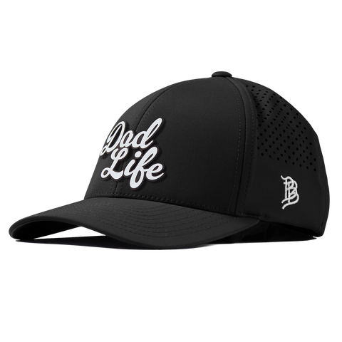 Dad Life Script Curved Performance Black