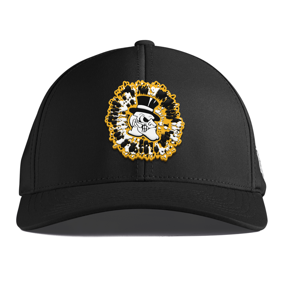 Wake Forest University "Deacons Tie Dye" Curved Performance Black