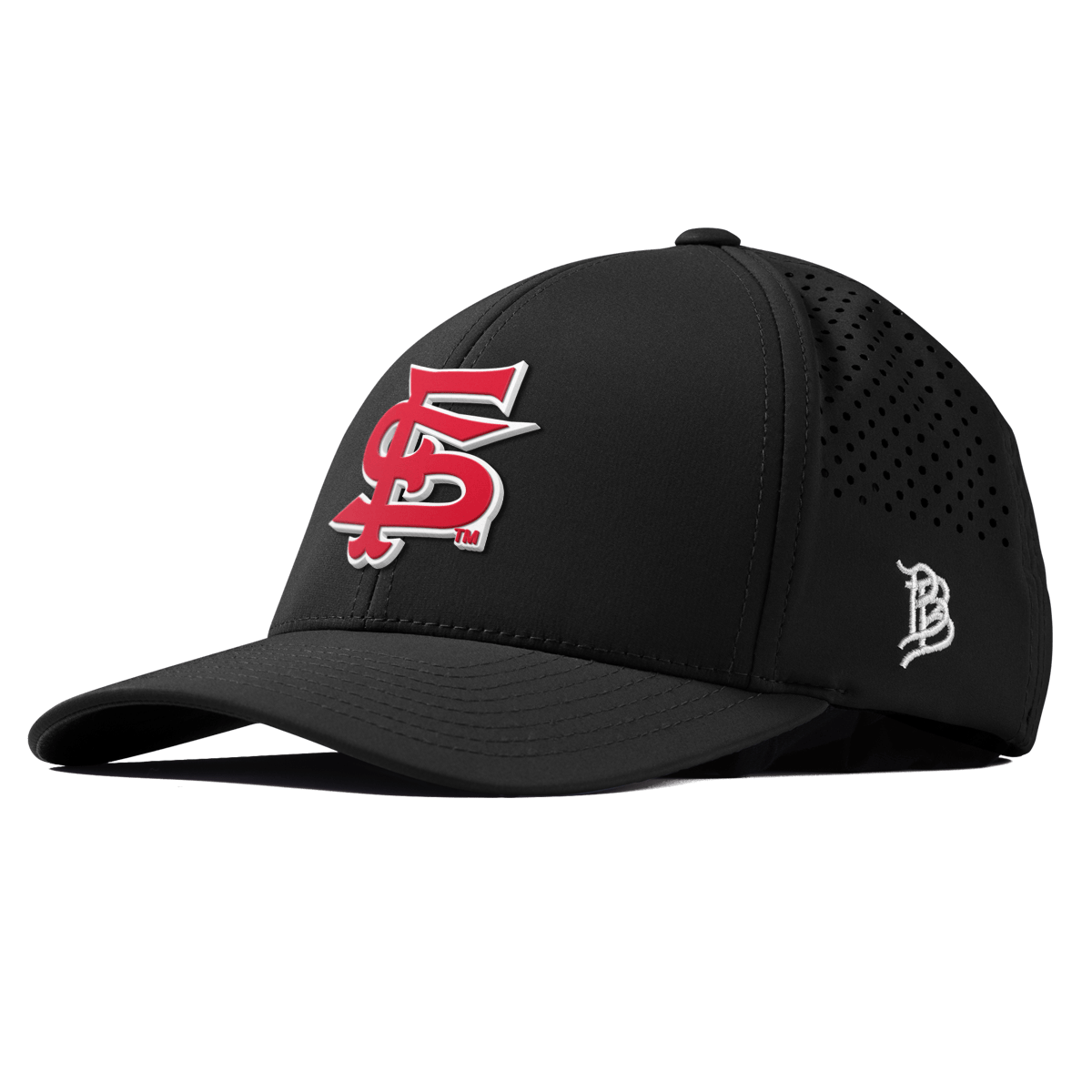 Fresno State University "Fresno State Stacked" Curved Performance Black
