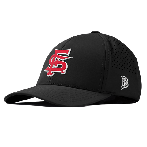 Fresno State University "Fresno State Stacked" Curved Performance Black