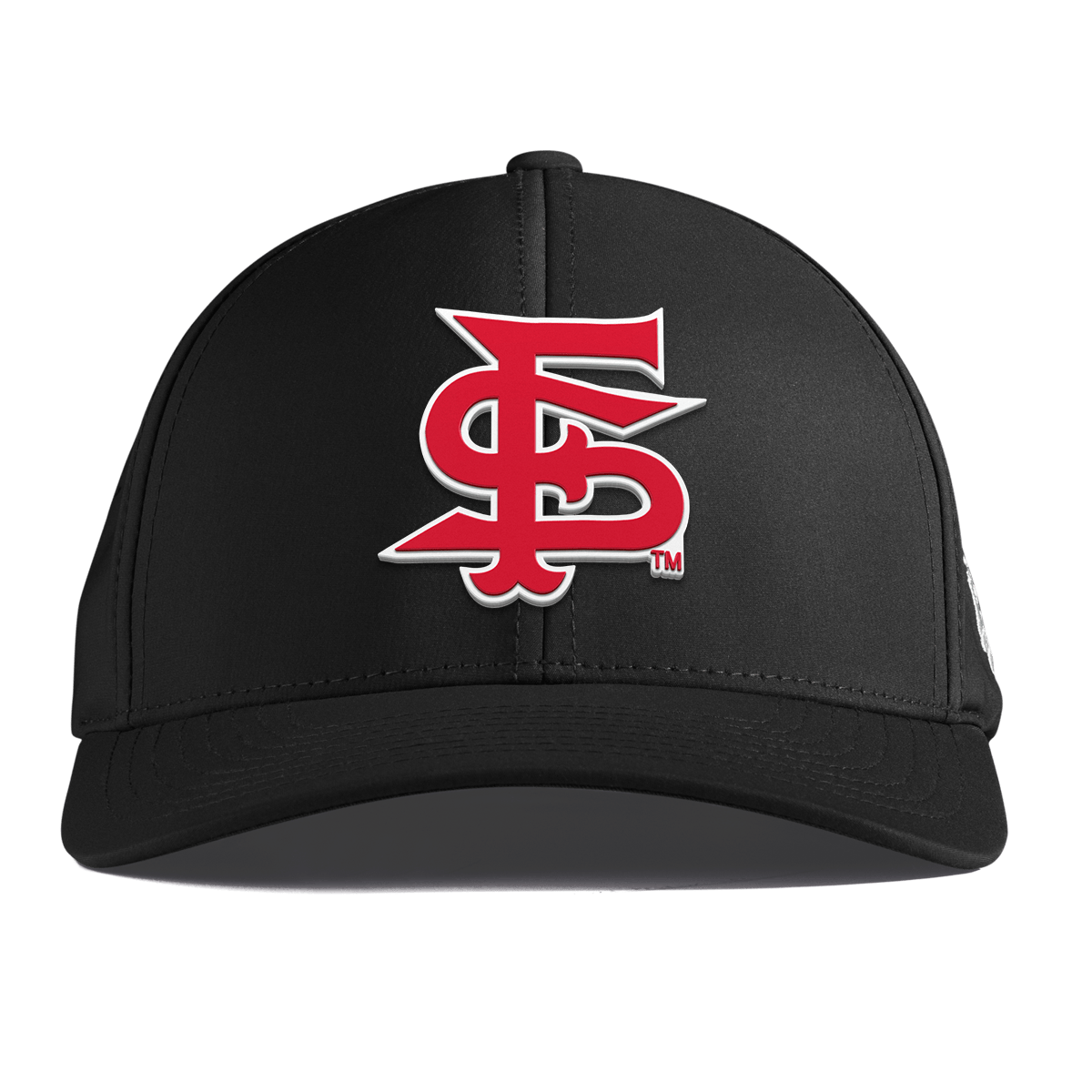 Fresno State University "Fresno State Stacked" Curved Performance Black