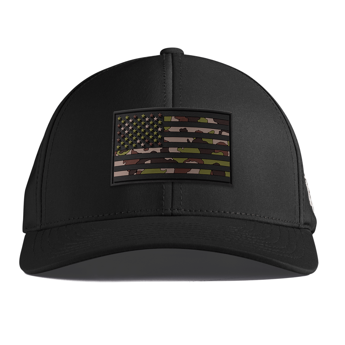 Green Camo Glory PVC Curved Performance Black