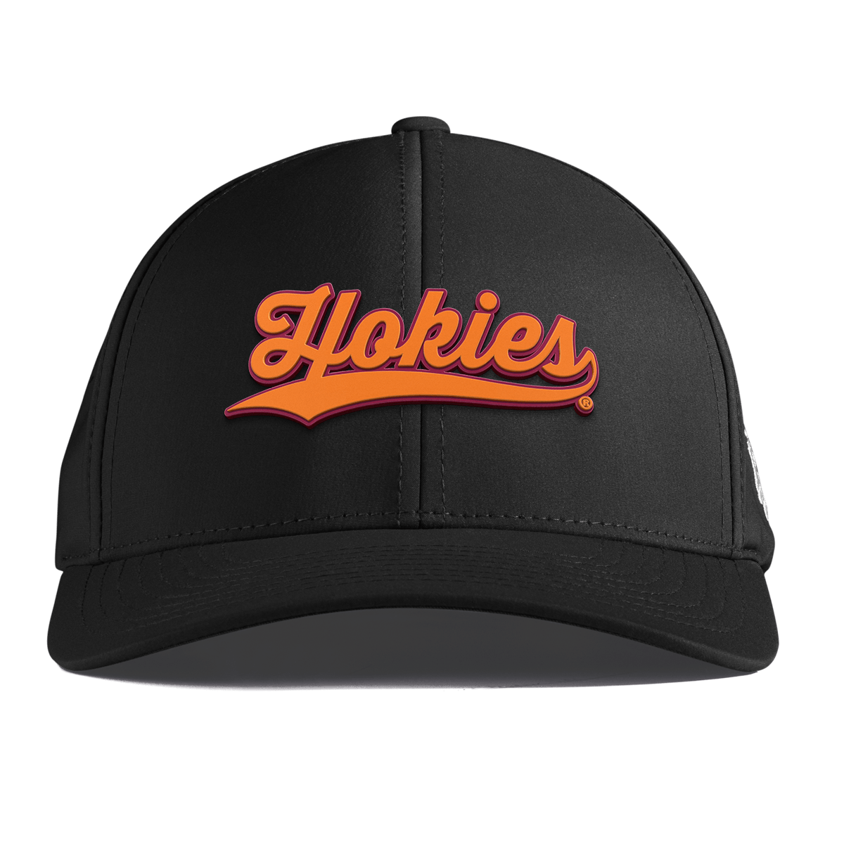Virginia Tech University "Hokies Script" Curved Performance Black