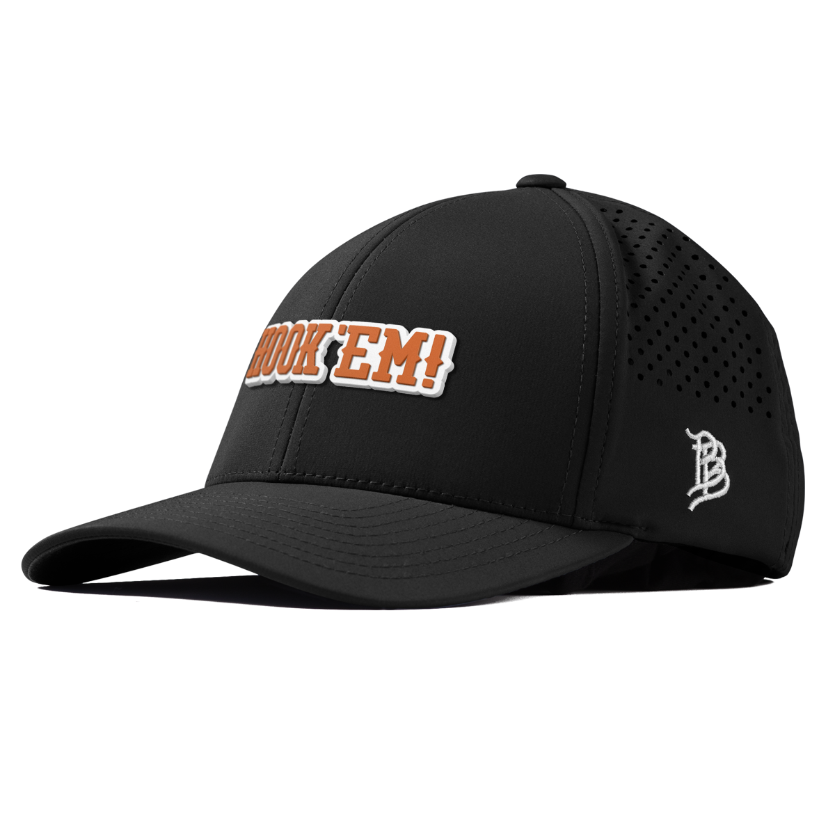 University of Texas "Hook'Em Horns" Curved Performance Black