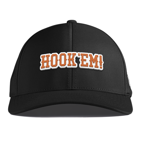 University of Texas "Hook'Em Horns" Curved Performance Black