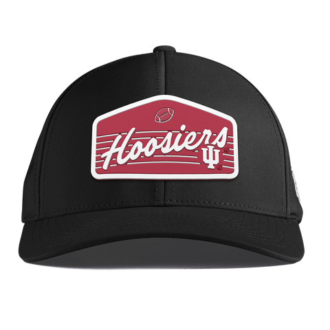 Indiana University "Hoosiers Football" Curved Performance Black