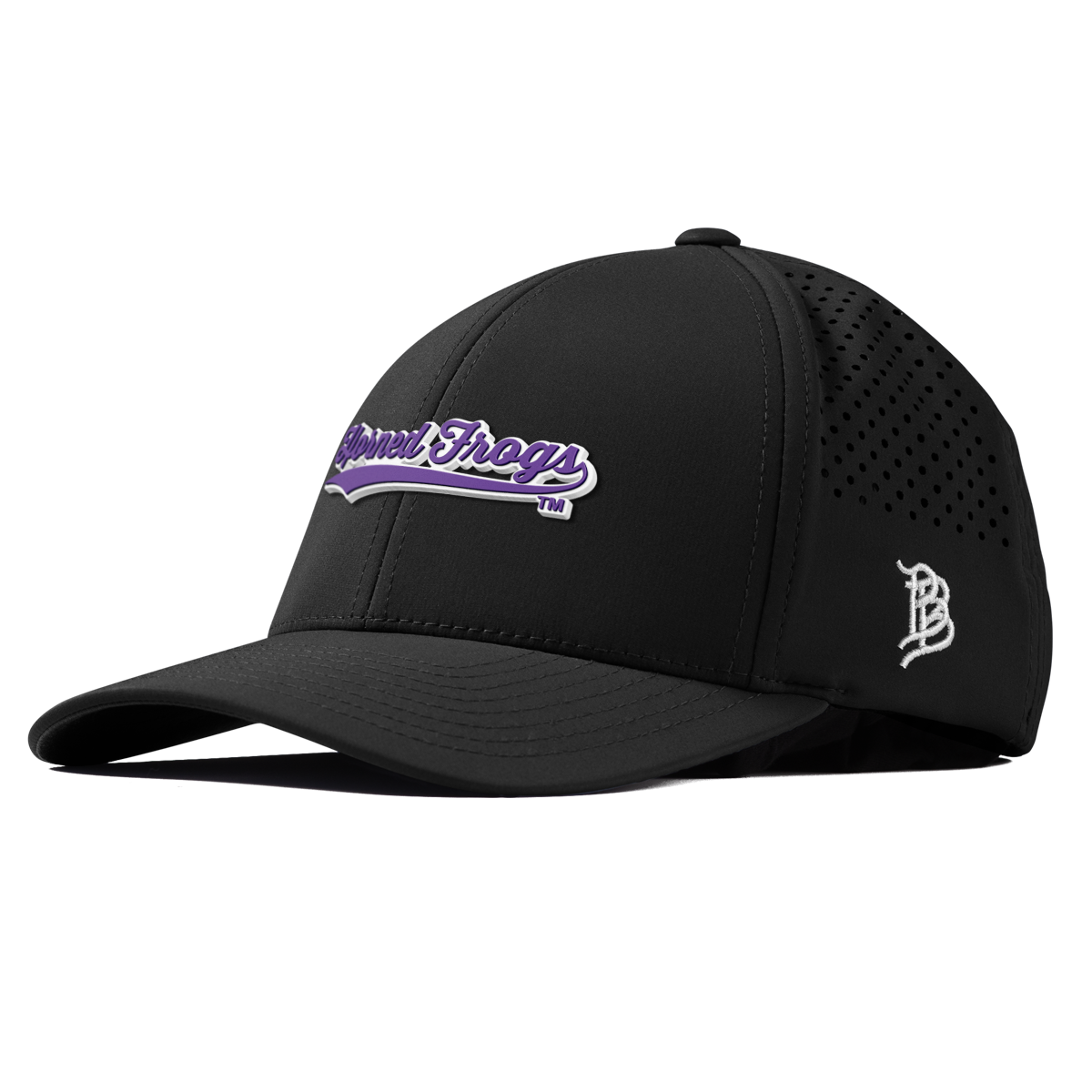 Texas Christian University "TCU Horned Frogs Scripts" Curved Performance Black