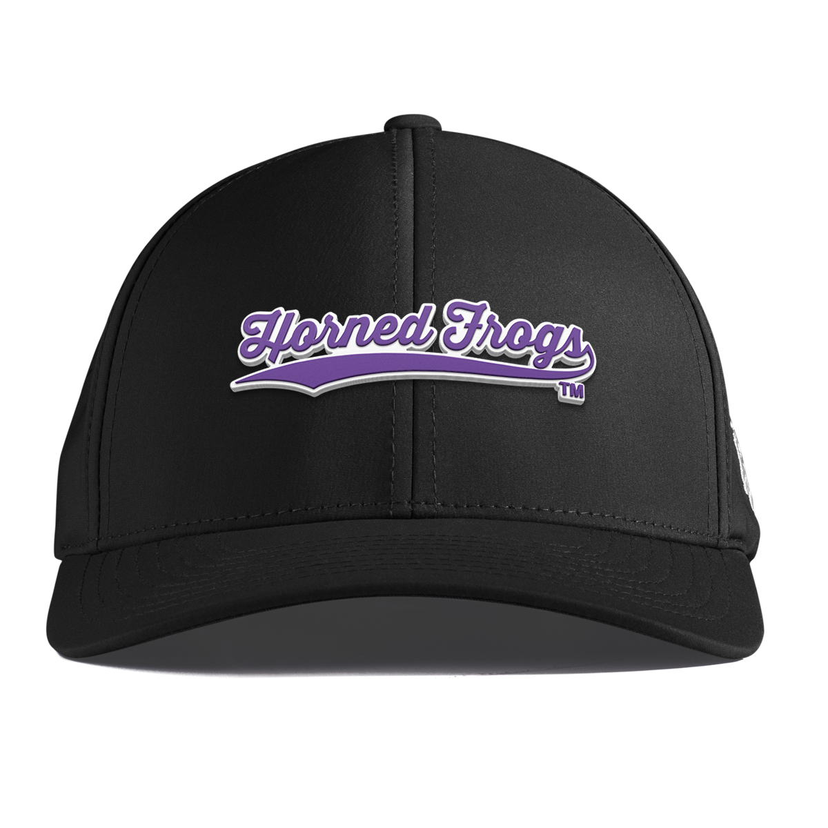Texas Christian University "TCU Horned Frogs Scripts" Curved Performance Black