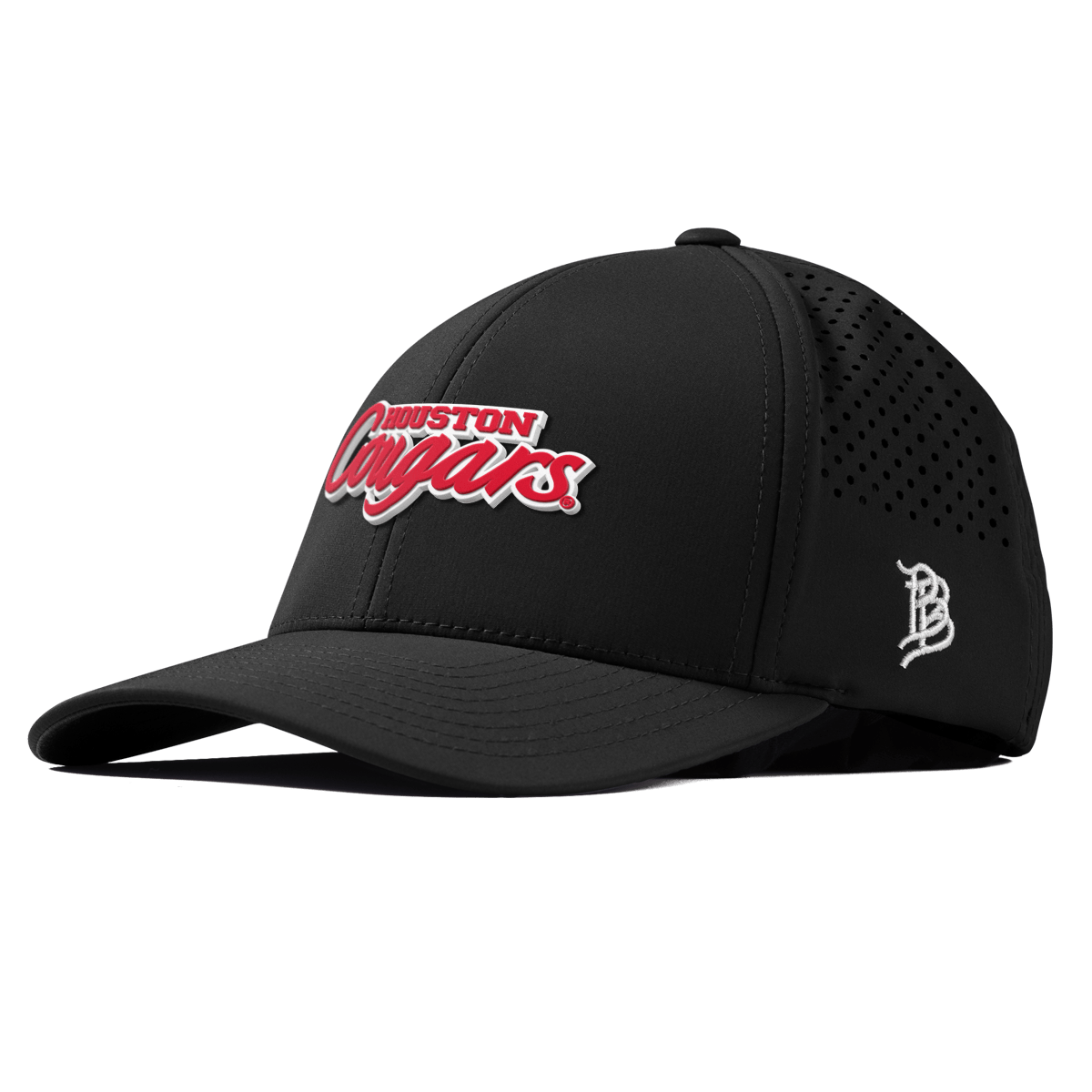 University of Houston "Houston Cougars" Curved Performance Black 
