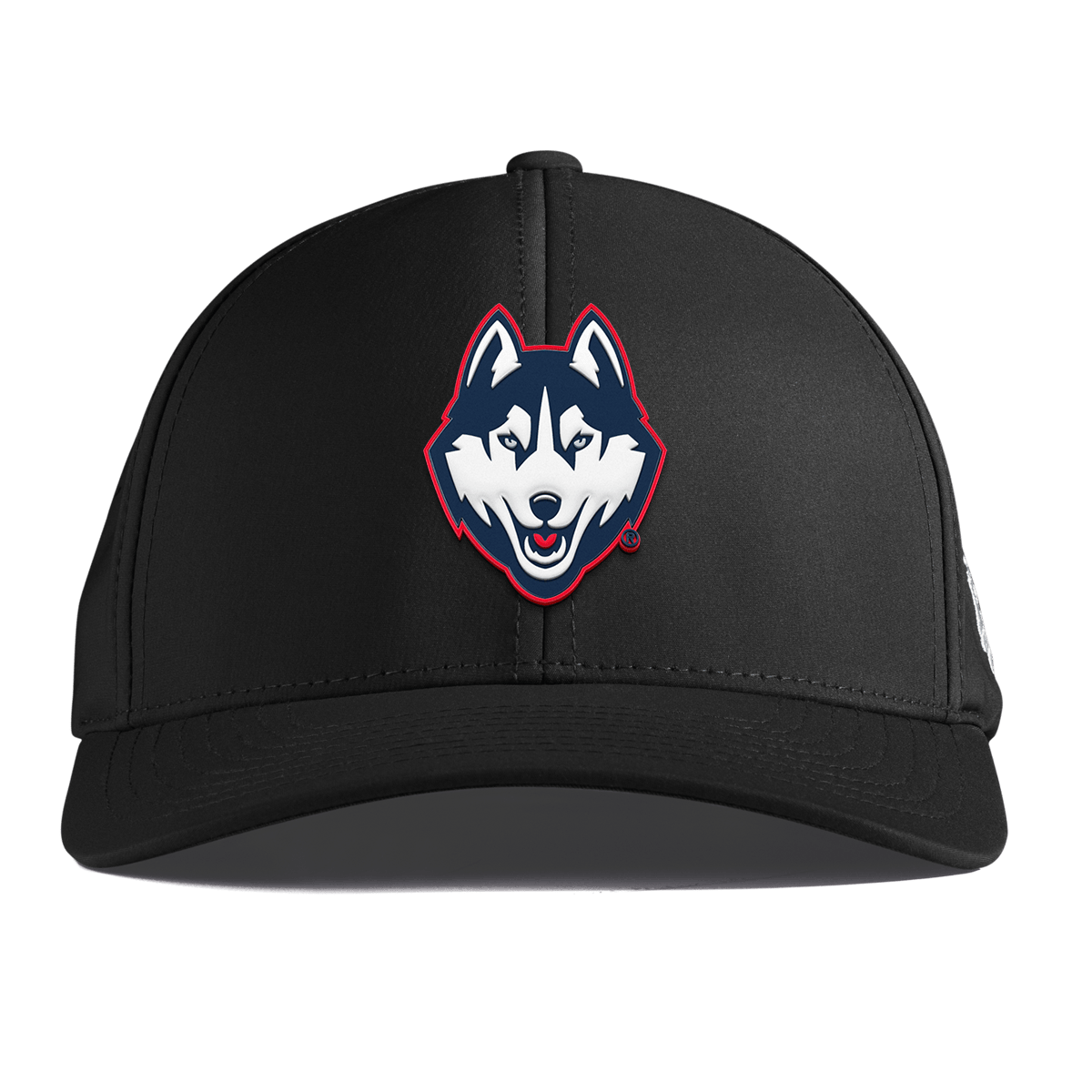 University of Connecticut "Huskies Mascot" Curved Performance Black