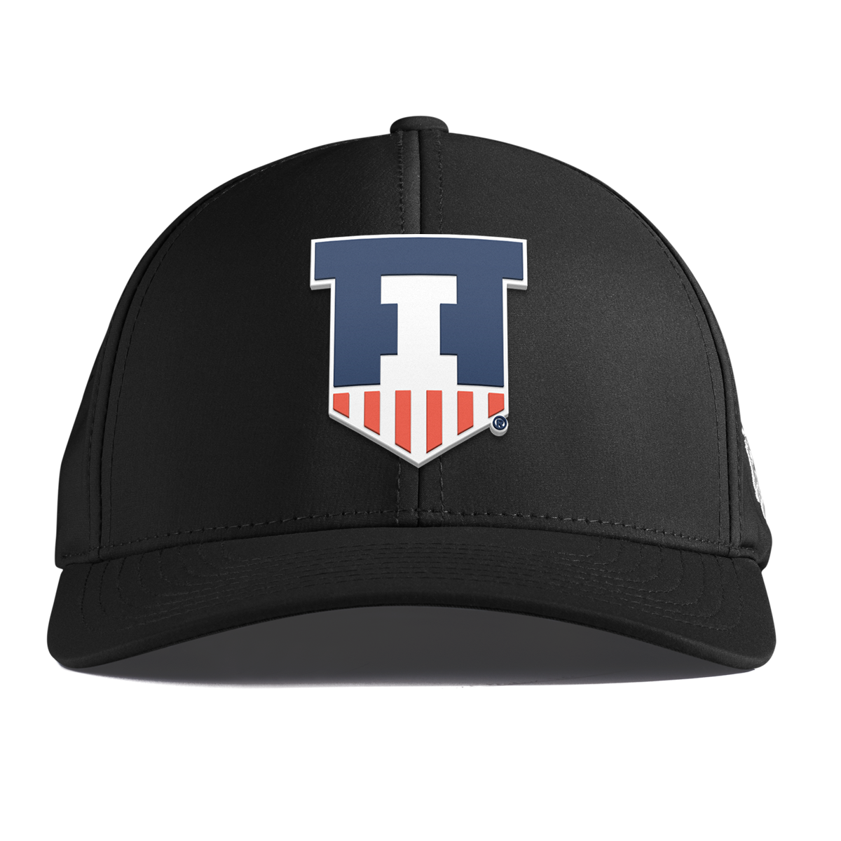 University of Illinois "Illinois Athletics" Curved Performance Black