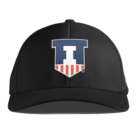 University of Illinois "Illinois Athletics" Curved Performance Black