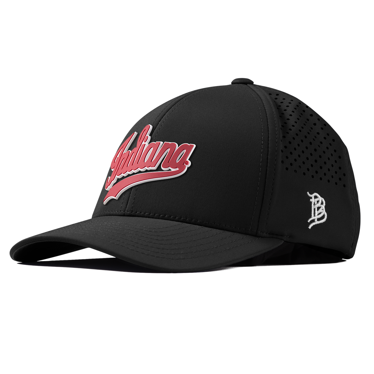 Indiana University "Indiana Script" Curved Performance Black