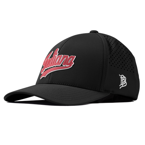 Indiana University "Indiana Script" Curved Performance Black
