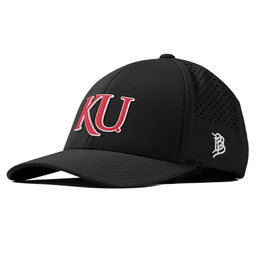 University of Kansas "KU Block" Curved Performance Black Black 