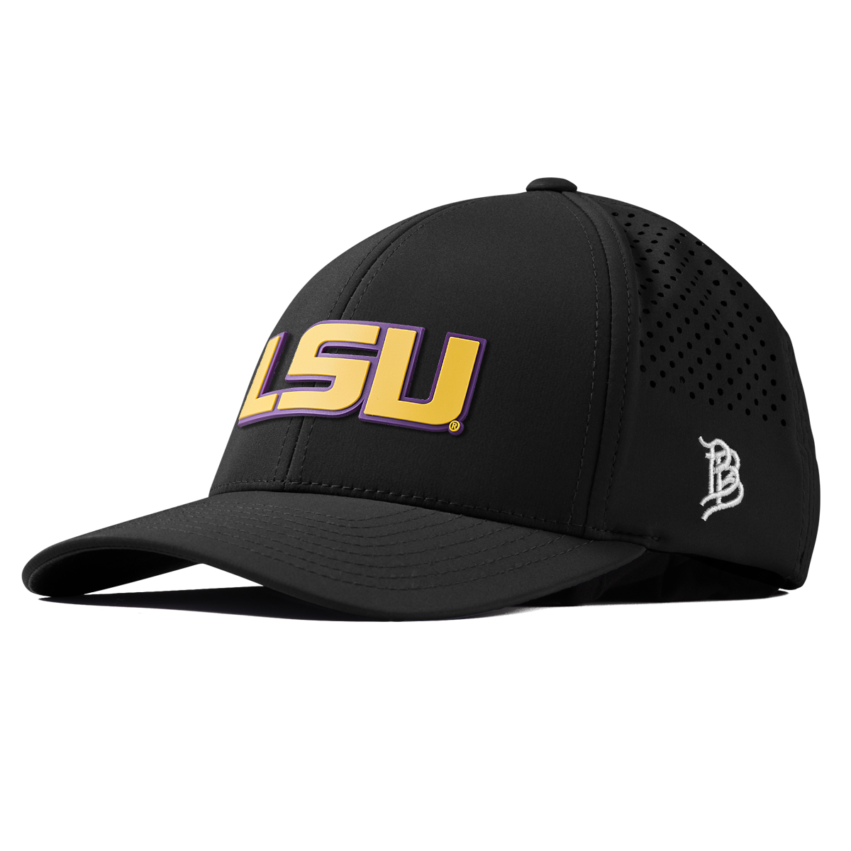 Louisiana State University "LSU Gold Block " Curved Performance Black