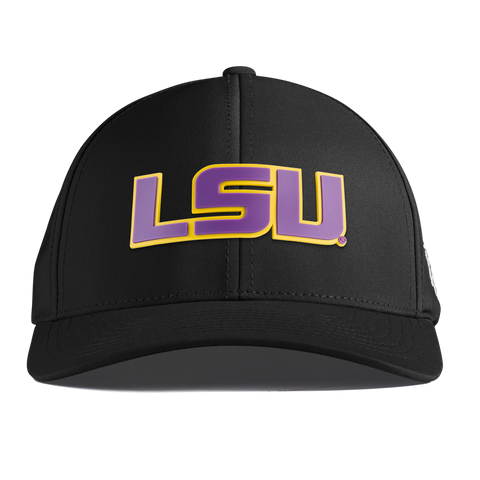 Louisiana State University "LSU Block" Curved Performance Black