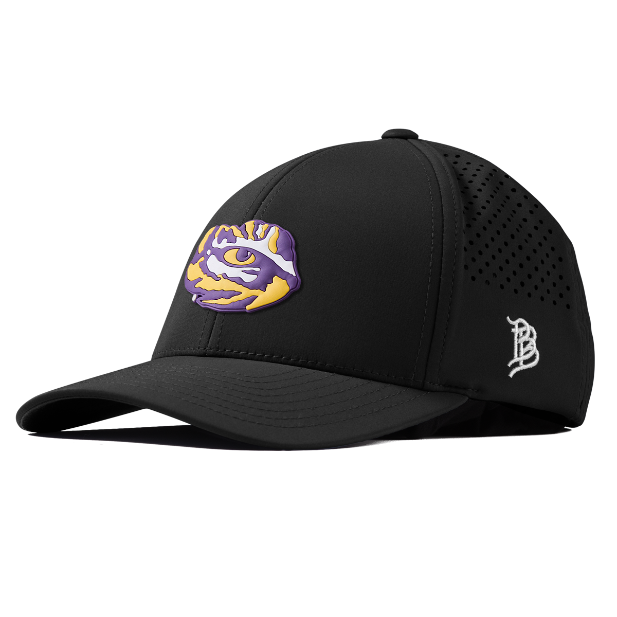 Louisiana State University "LSU Tiger Team Logo" Curved Performance Black