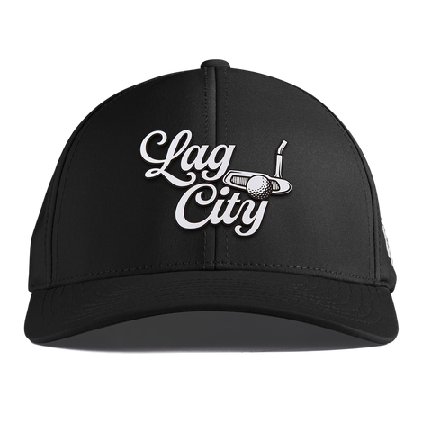 Lag City Script Curved Performance Black